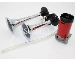 150DB 12V Air Horn Dual Trumpet Super Loud Compressor Twin Tone Boat Truck Lorry - Picture 11 of 11