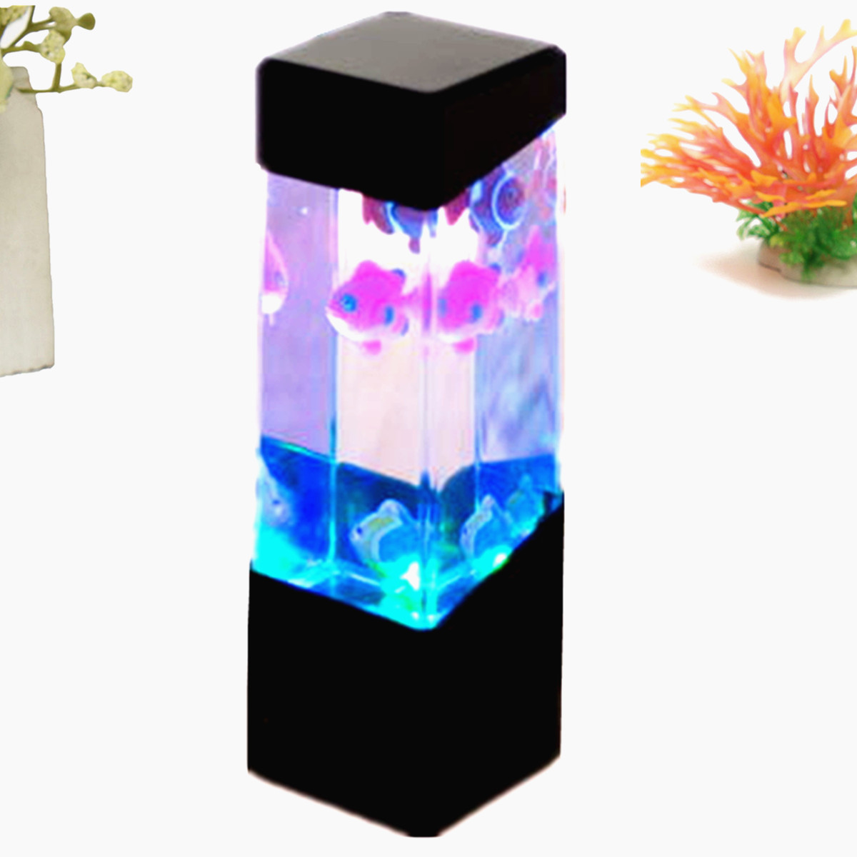 aquarium led motion lights lamp jellyfish fish volcano starburst christmas lights