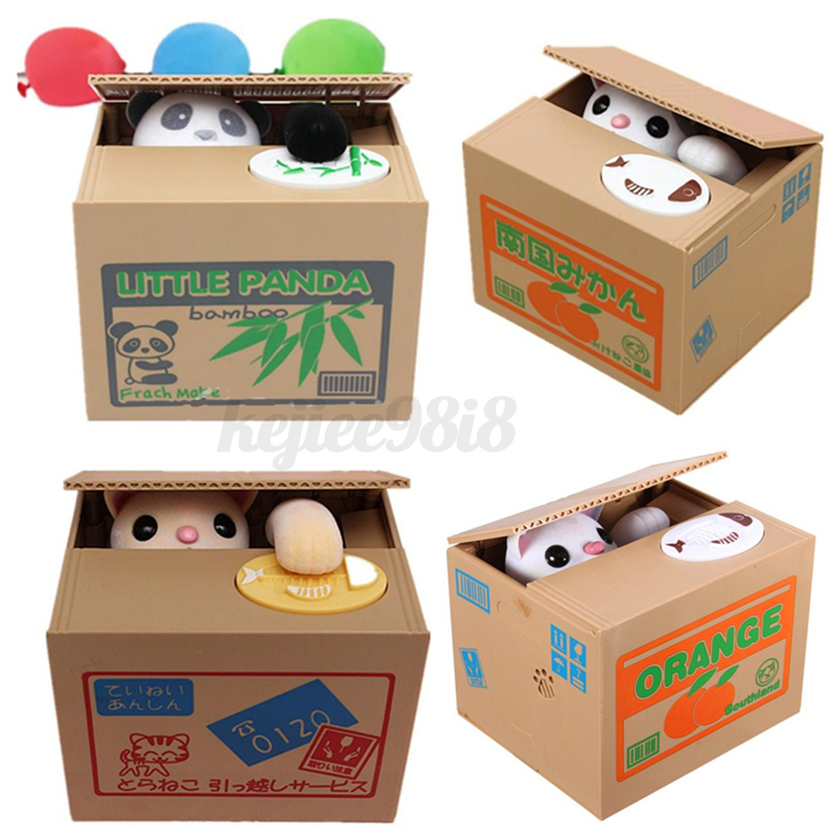 Cat In Gift Box With Lid On Head Cat In Gift Box With Lid On Head