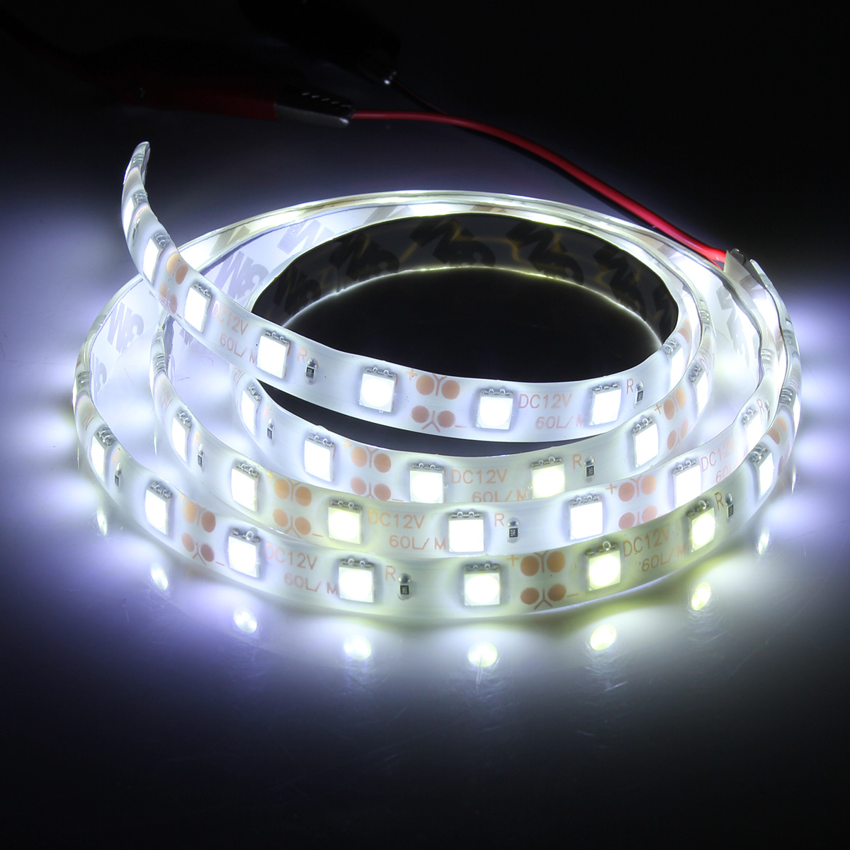 1M 60 LED 3528 5050 5630 SMD Flexible Strip Light Luz Tira Deco Lamp 12V DC - Imagen 5 de 7
