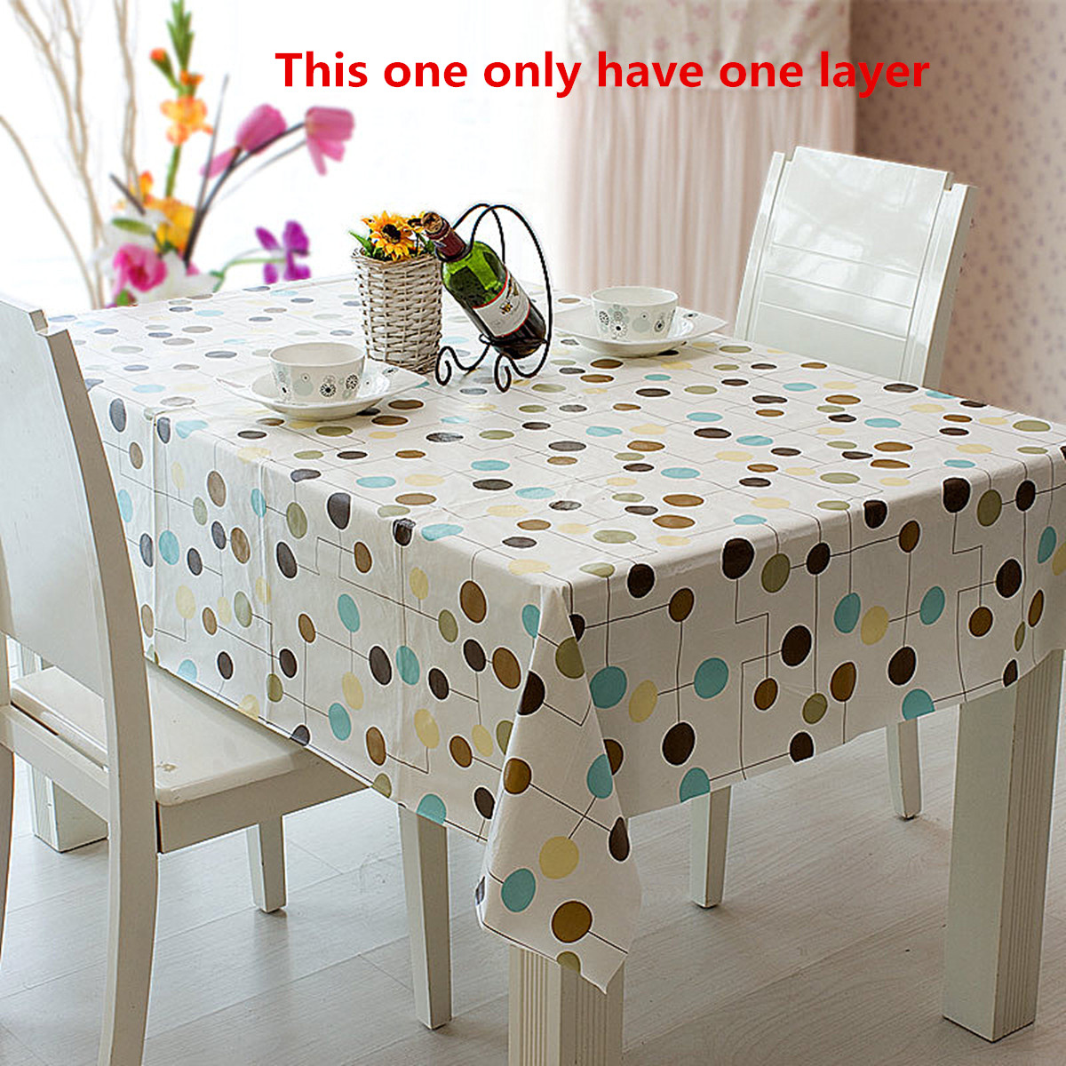 Wipe Clean Pvc Tablecloth Waterproof Grease Kitchen Table Cover Wipe Clean Pvc Tablecloth Waterproof Grease Kitchen Table