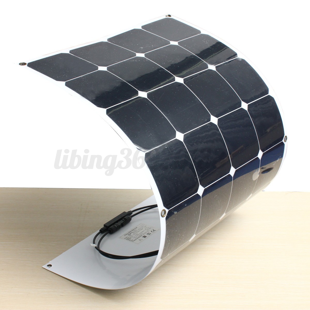 100W 18V Semi Flexible Solar Panel 12V/24V 10A Charger Controller Z Bracket UK - Picture 4 of 11
