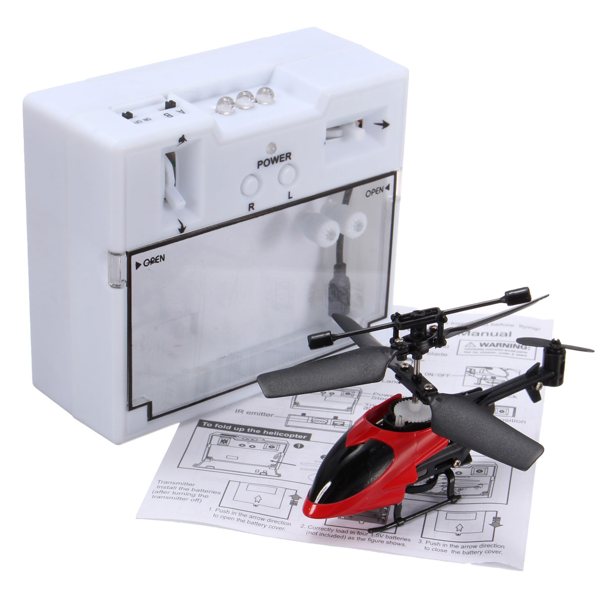 Mini Helikopter Mikro QS-5013 2,5 Kanal 2,4GHz Nano RC Hubschrauber Helicopter - Bild 13 von 16