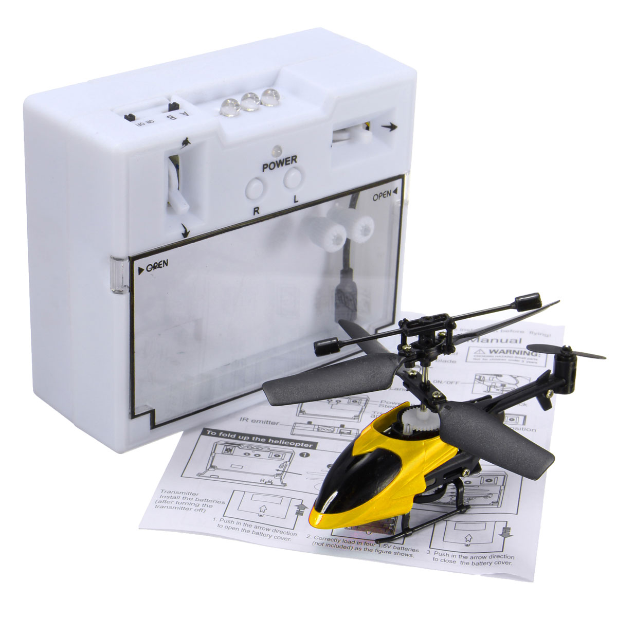 Mini Helikopter Mikro QS-5013 2,5 Kanal 2,4GHz Nano RC Hubschrauber Helicopter - Bild 15 von 16
