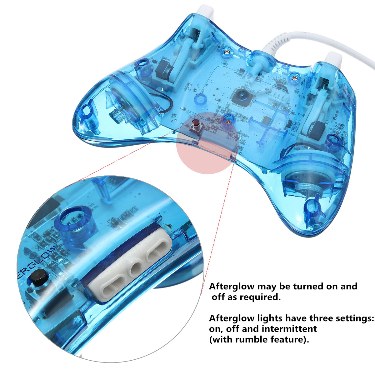 Glow LED Colors Wired USB Controller Gamepad Fit For Microsoft Xbox 360 PC New - Picture 8 of 8