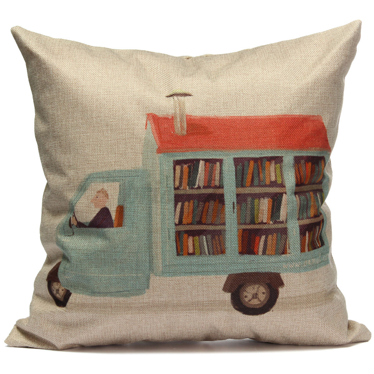 New Natural Cotton Linen Sofa Waist Throw Pillow Case Cushion Cover Home Decor eBay