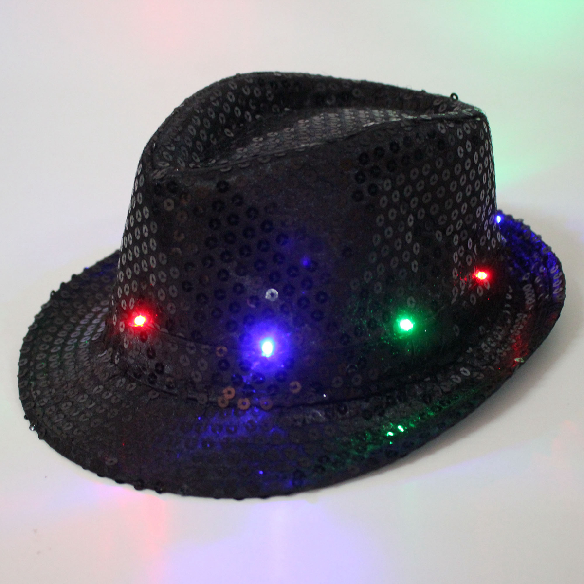 disco hip hop night caps fun night led light up night light hat