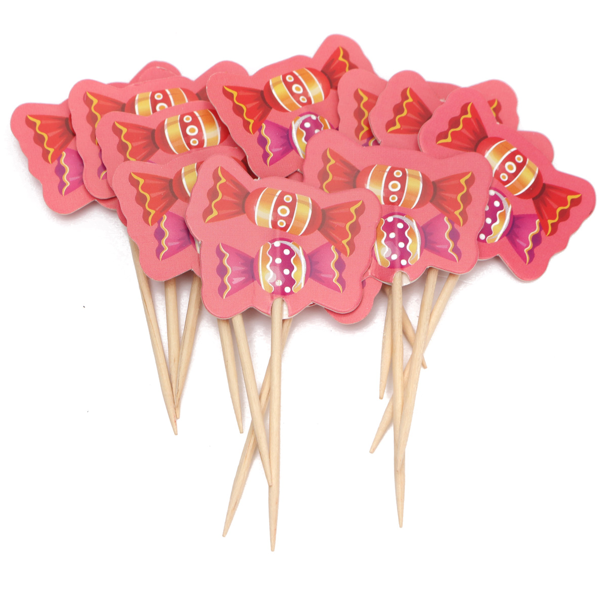 12pcs Paper Cupcake Food Picks Cocktail Sticks Toppers ...