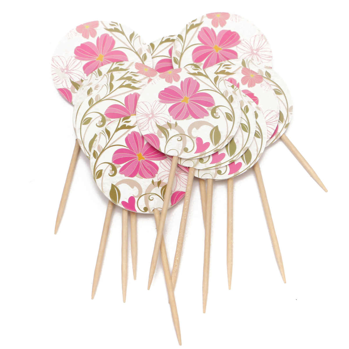 12pcs Paper Cupcake Food Picks Cocktail Sticks Toppers ...