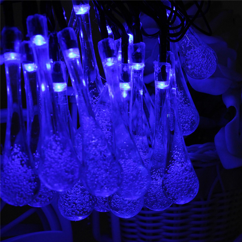 Snow Fall Icicle LED Meteor Falling Star Rain Drop Xmas String Fairy Light Bulb