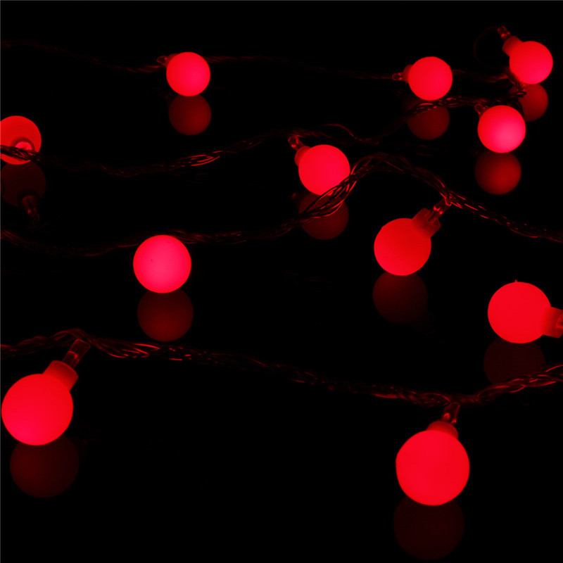 10M 100 Globes Ball Bulbs LED Fairy String Light Christmas Xmas Party Decor 110V