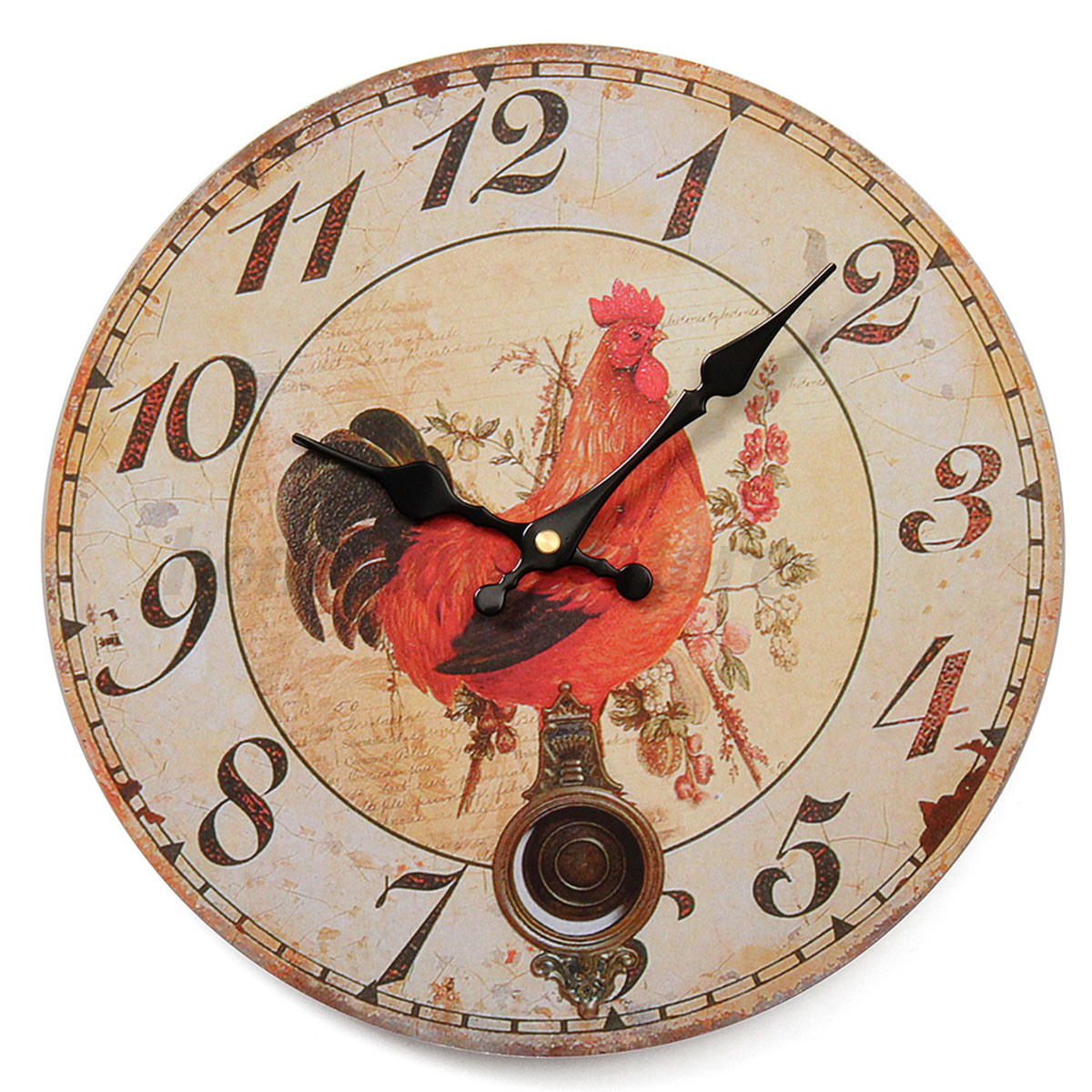 large vintage rustic wooden wall clock kitchen antique shabby chic retro home ebay large vintage rustic wooden wall clock kitchen antique shabby chic retro home ebay