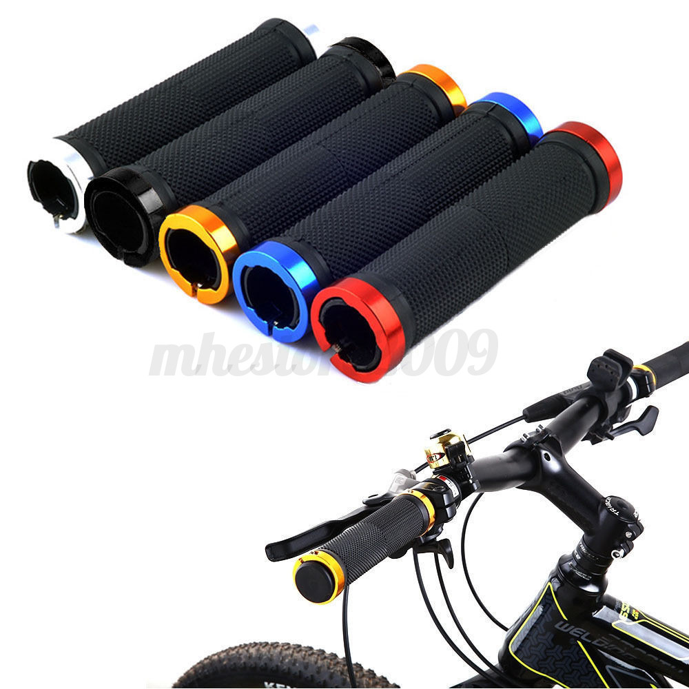 New Mountain MTB Cycling Bike Bicycle Lock-On Handlebar Grips With Bar Ends