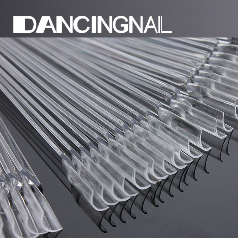 50pcs Nail Art Tips Colour Pop Sticks Display Fan Clear False Practice Ring Tool - Picture 4 of 6