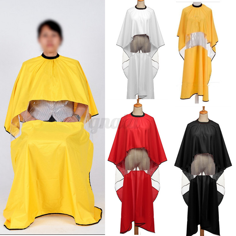 Pro-Salon-Barber-Hair-Cutting-Gown-Cape-Hairdresser-Apron-With-Viewing ...
