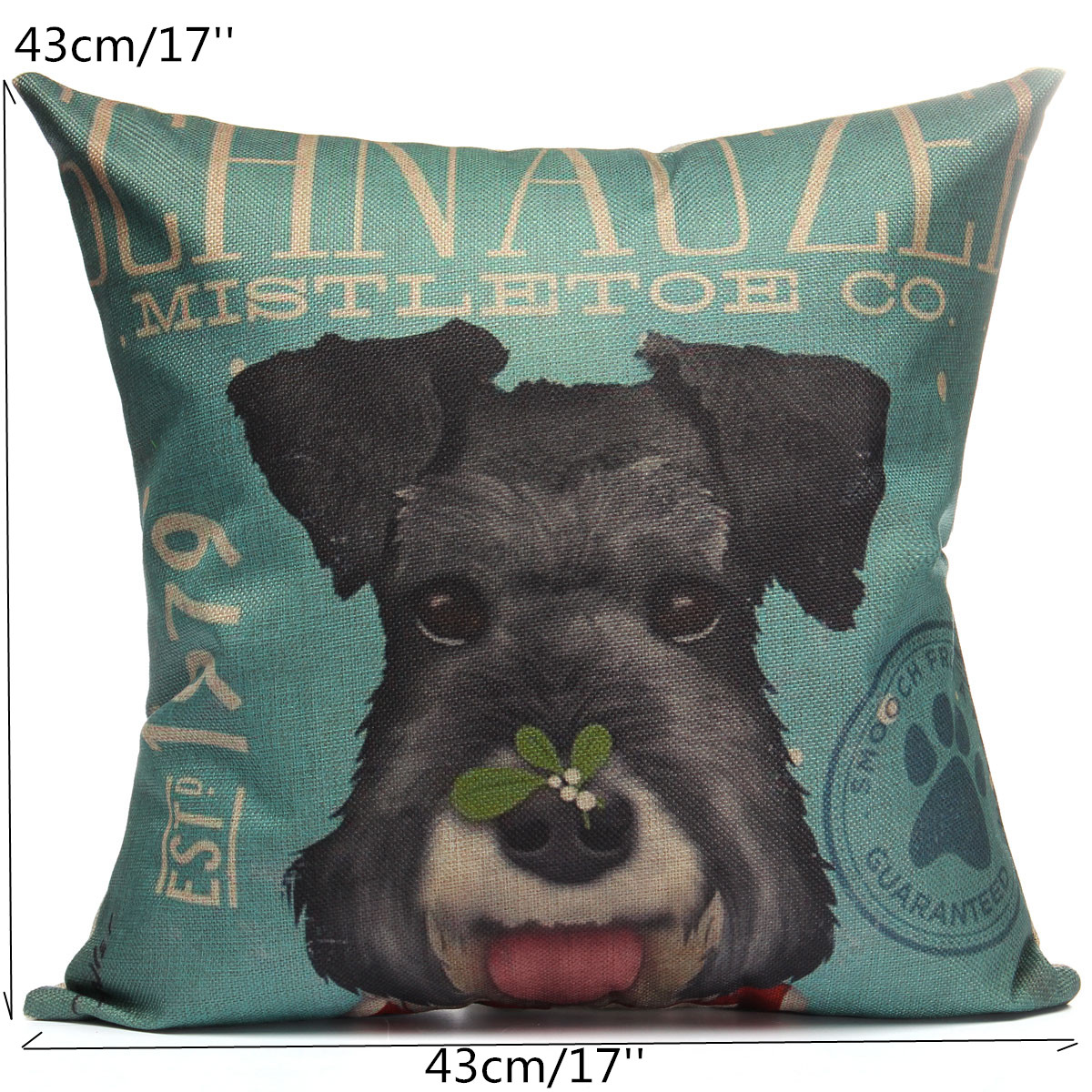 Cushion Cover Dog Animal Throw Sofa Pillow Case Home Decor Cotton Decorative eBay