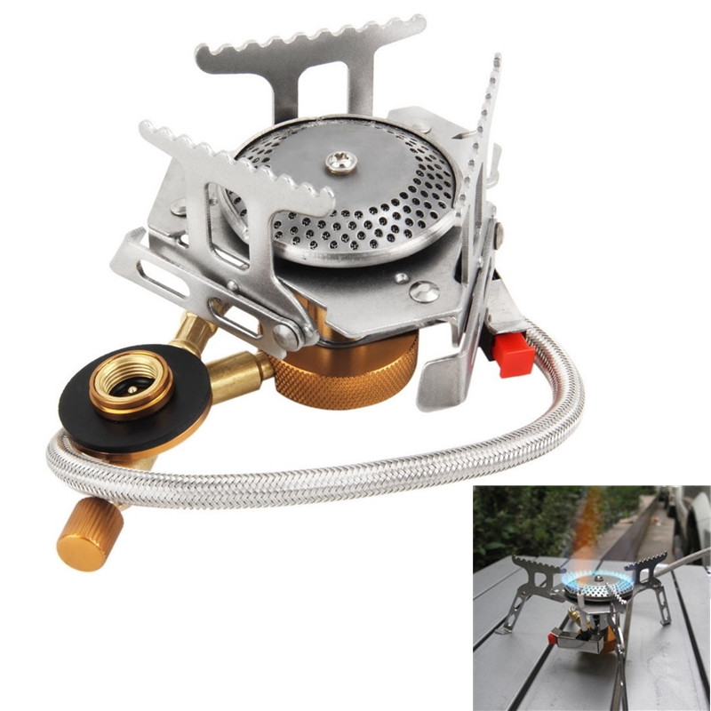 Portable Cookout Gas Stove Furnace Butane Burner Cookware Outdoor Camping Picnic