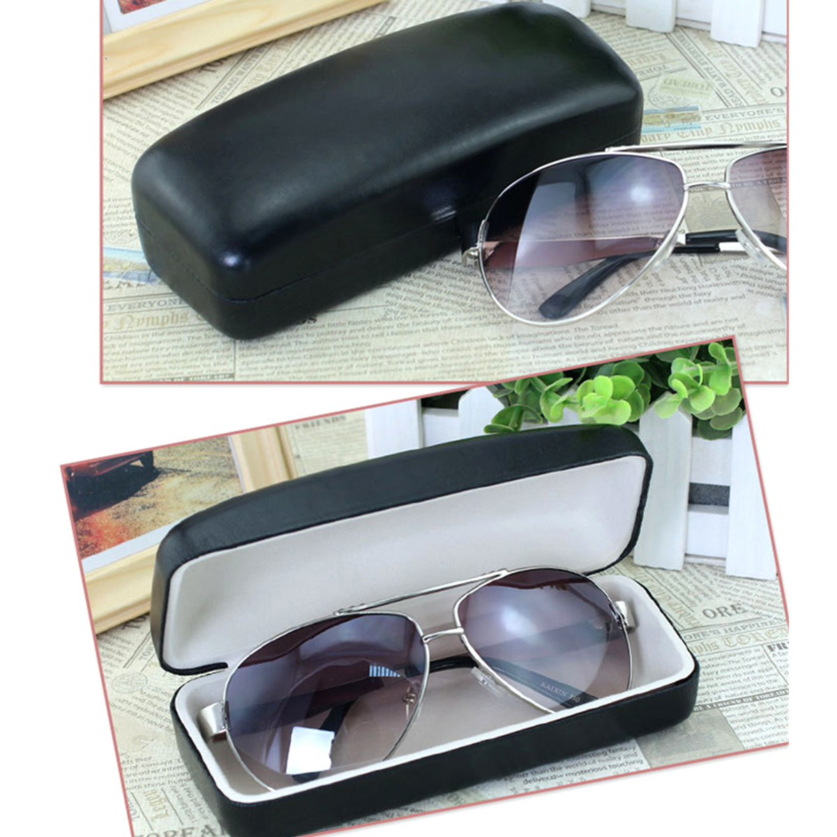 clam shell glasses case