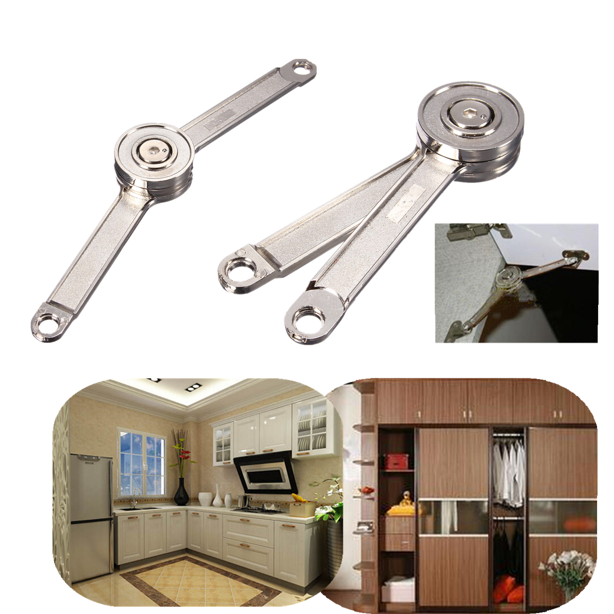Door Stays Kitchen Cupboard Cabinet Support Toy Box Hinge Lift Up Stay Support Ebay
