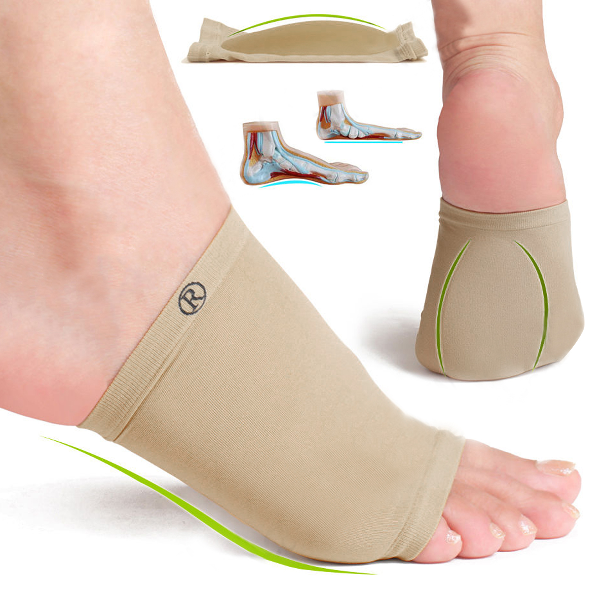 flat feet and arch support