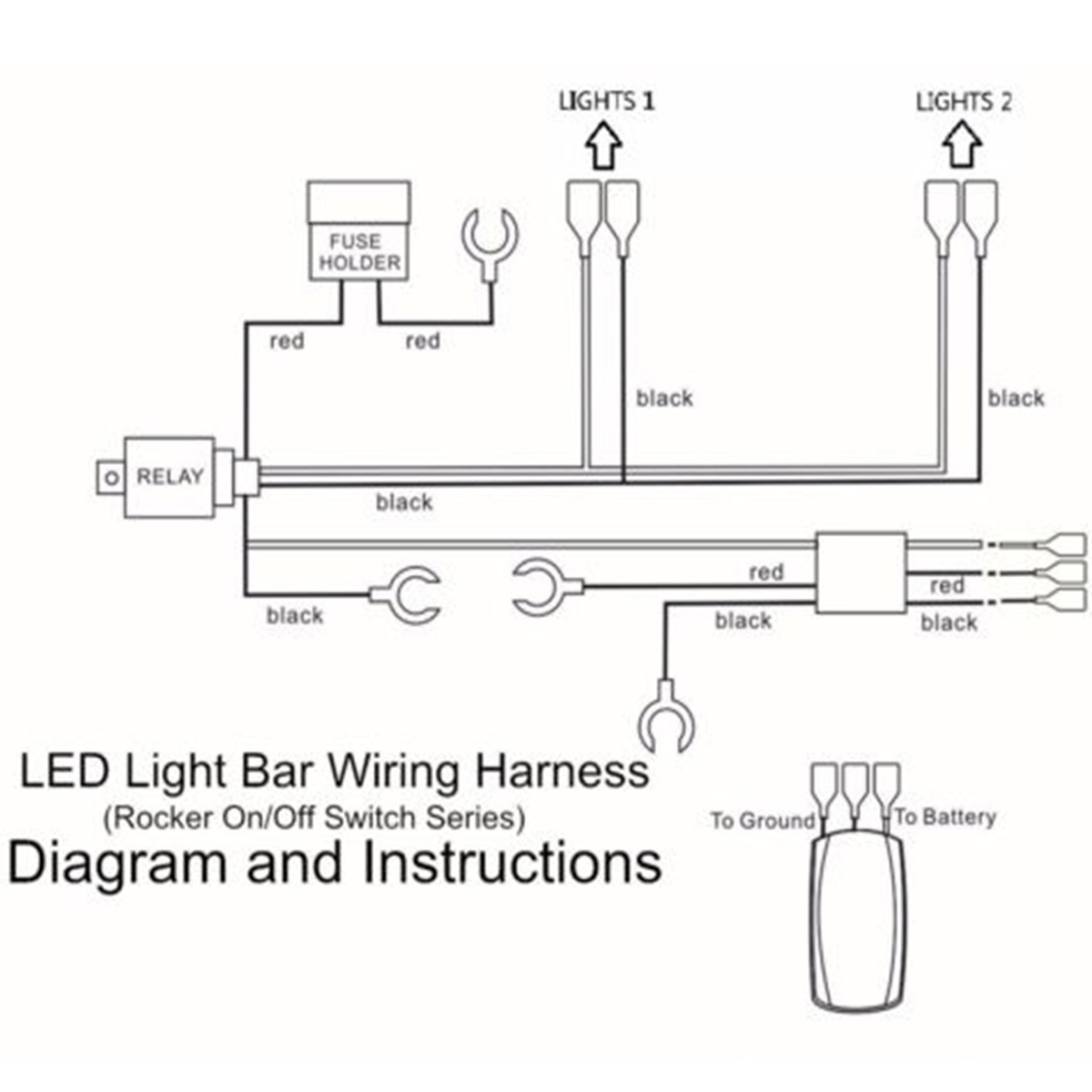 12v 40 road atv jeep led light bar wiring harness 12v 40 road atv jeep led light bar wiring harness