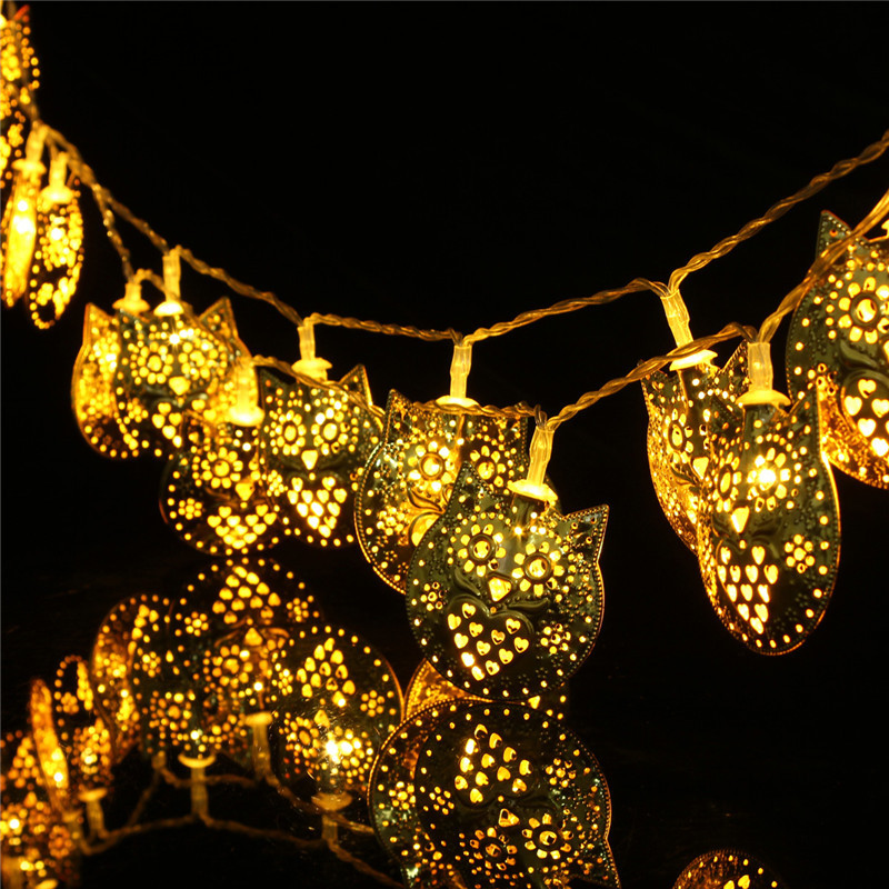 20 LED Warm White Owl Fairy Light String Lamp Wedding Xmas Christmas Party Decor eBay