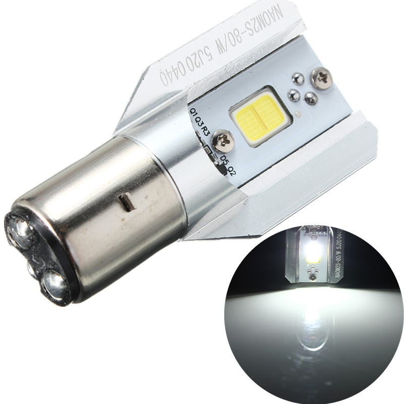 H6 BA20D DC 9V-85V 12W COB LED Motorcycle Hi//Lo Beam Headlight Bulb White L7S