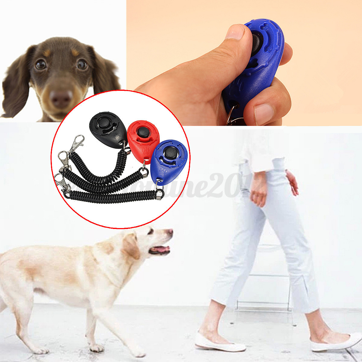 Dog Pet Cat Piggy Obedience Training Clicker Click Button ...