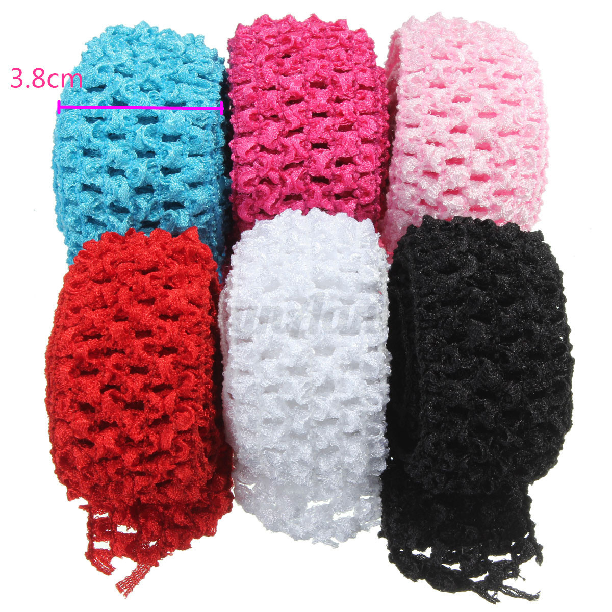 about 1.5 Crochet Elastic Stretchy Waistband Headband Hair Band ...