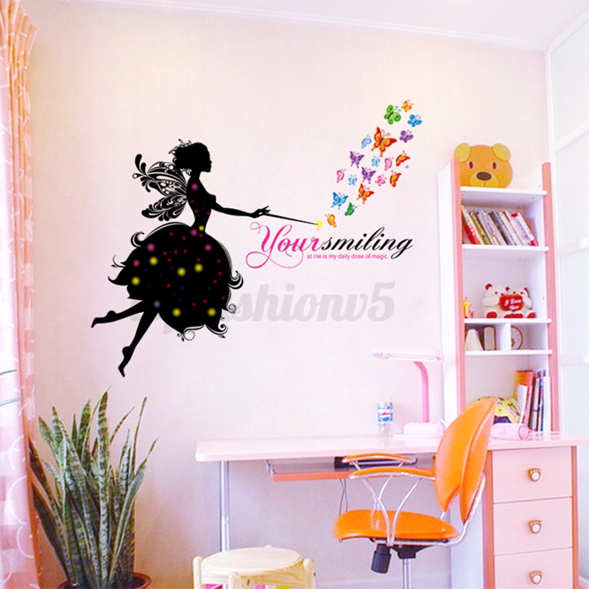 Adesivi murali wall decor stickers adesivo parete princesse fiaba ...