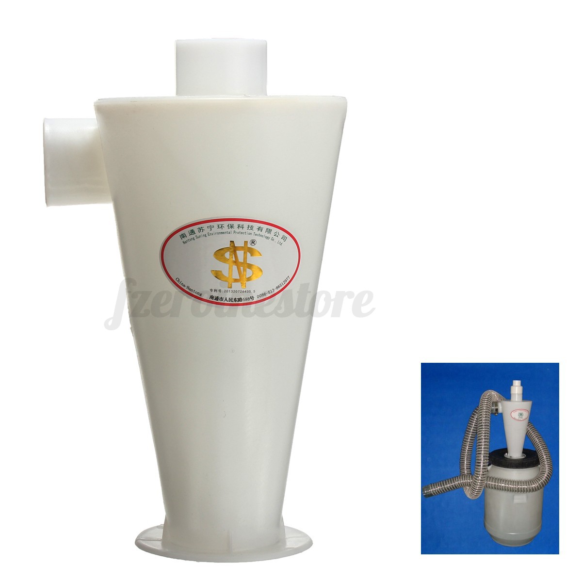 Cyclone Powder Dust Separation Collector Filter For Vacuums Cleaners Plastic 