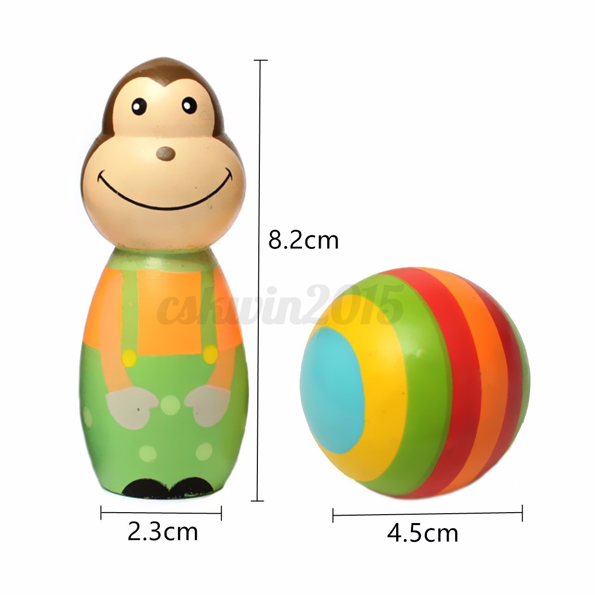 monkey bowling set