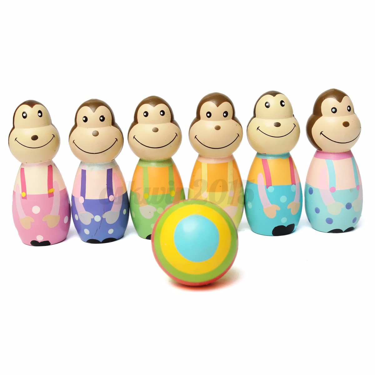 monkey bowling set
