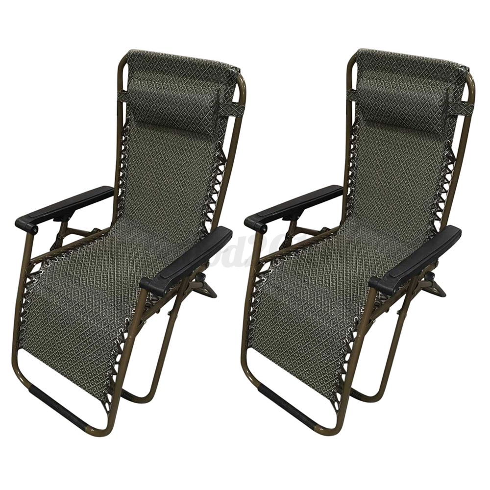 Single Folding Beach Garden Recliner Guest Bed Visitor Outdoor Camping Lounger