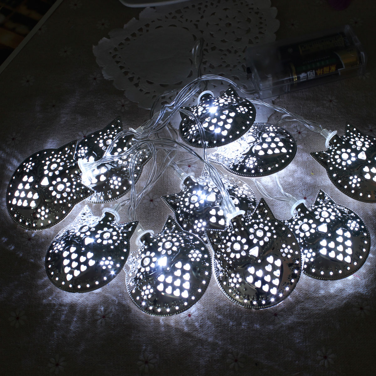 1.8m 10 LED Owl Party String Outdoor Garden Christmas Wedding Lights Lamps Decor eBay