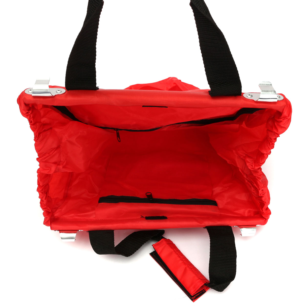 Large Capacity Foldable Reusable Folding Supermarket Trolley Shopping