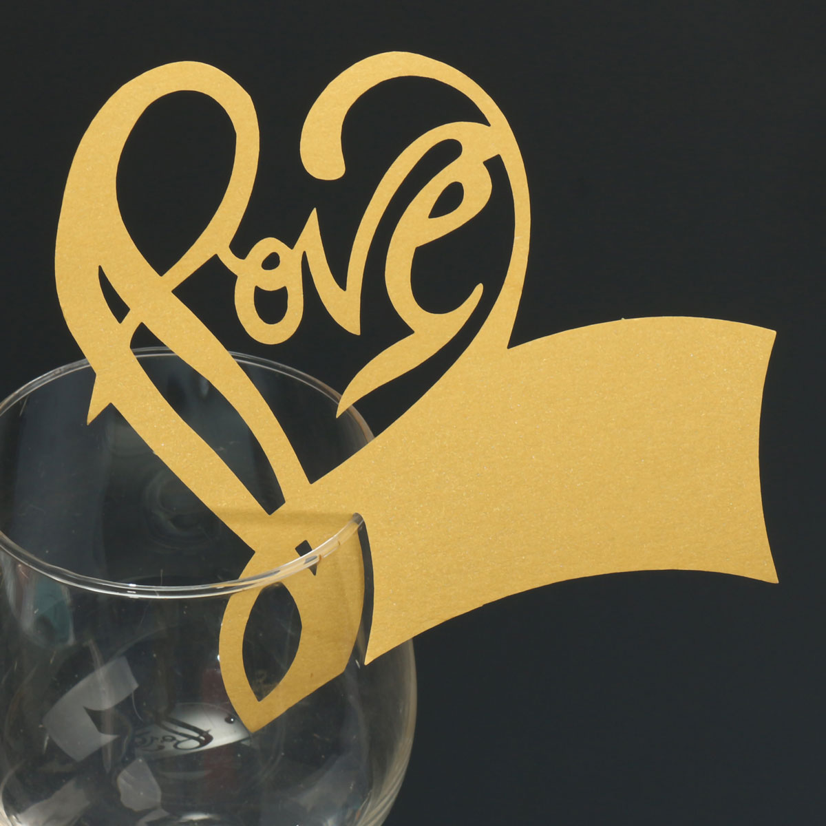 Christmas Wedding Name Place Cards For Wine Glass Laser Cut Pearlescent Card - Picture 21 of 78