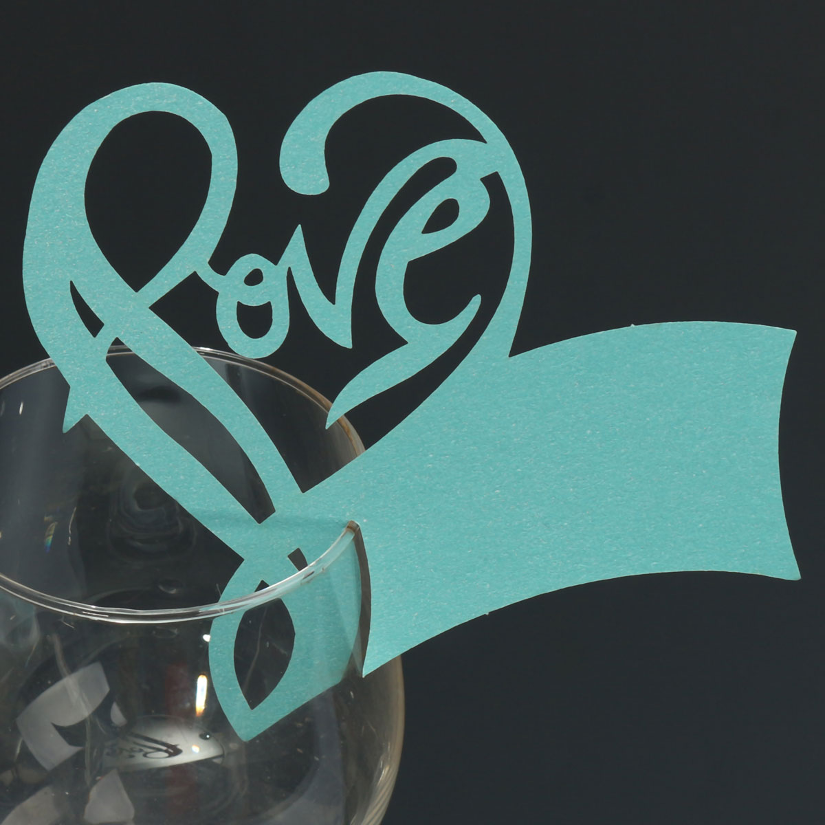 Christmas Wedding Name Place Cards For Wine Glass Laser Cut Pearlescent Card - Picture 22 of 78