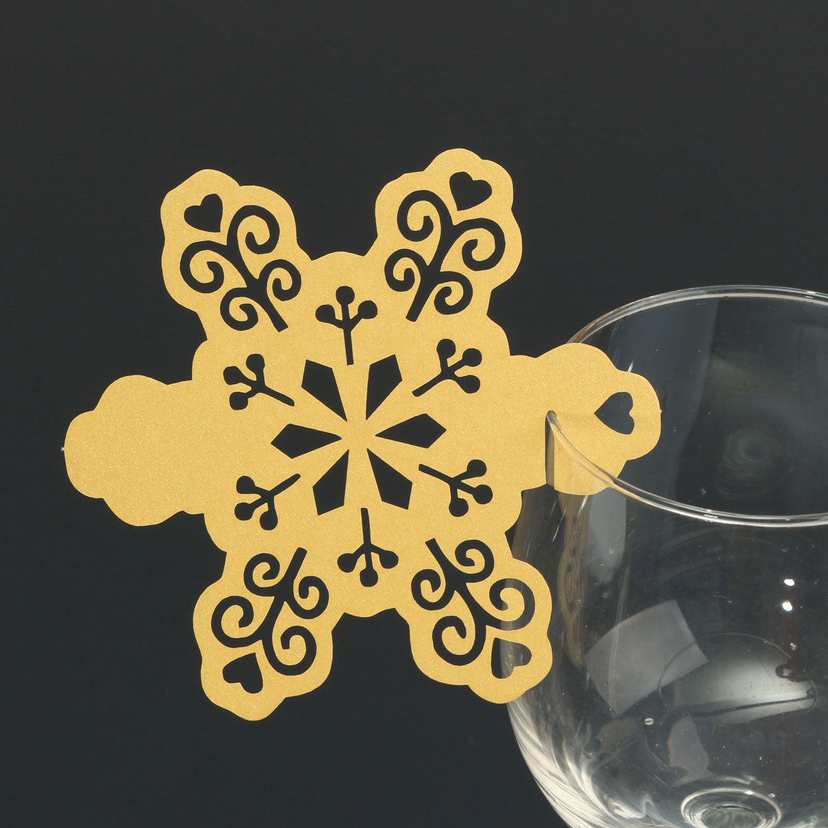 Christmas Wedding Name Place Cards For Wine Glass Laser Cut Pearlescent Card - Picture 27 of 78