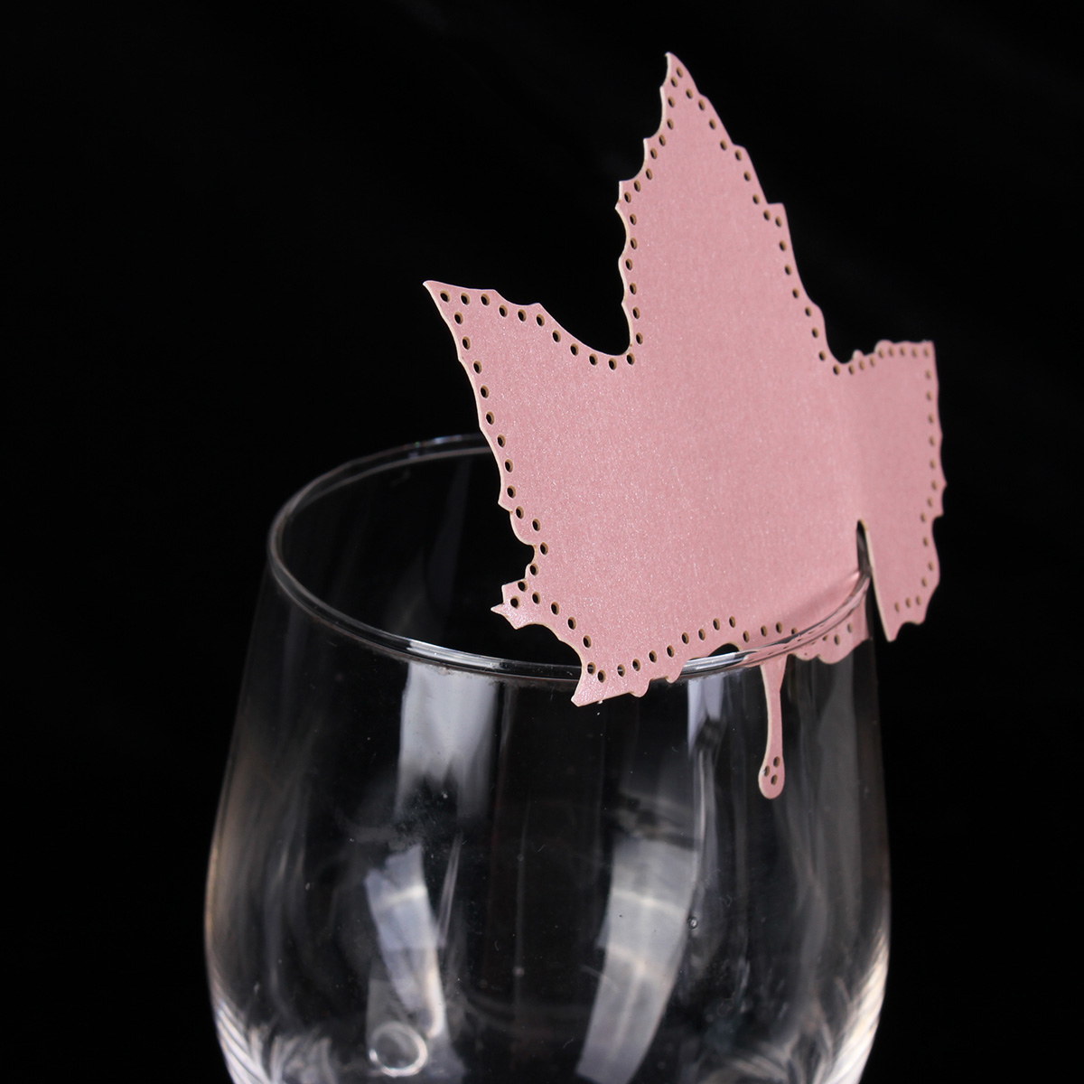 Christmas Wedding Name Place Cards For Wine Glass Laser Cut Pearlescent Card - Picture 39 of 78