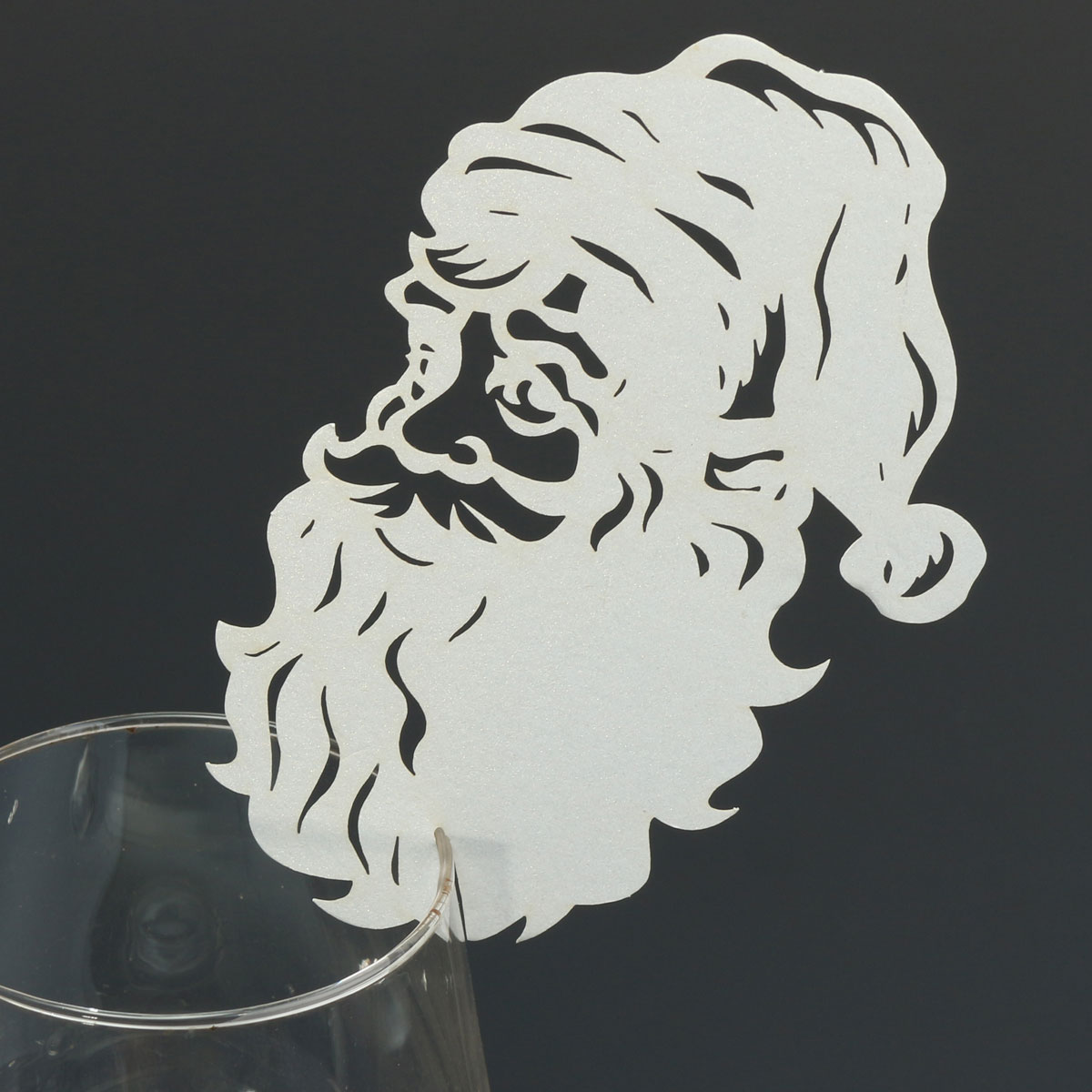 Christmas Wedding Name Place Cards For Wine Glass Laser Cut Pearlescent Card - Picture 44 of 78