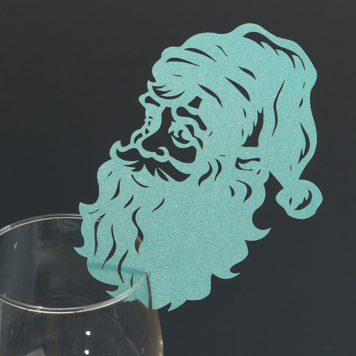 Christmas Wedding Name Place Cards For Wine Glass Laser Cut Pearlescent Card - Picture 49 of 78