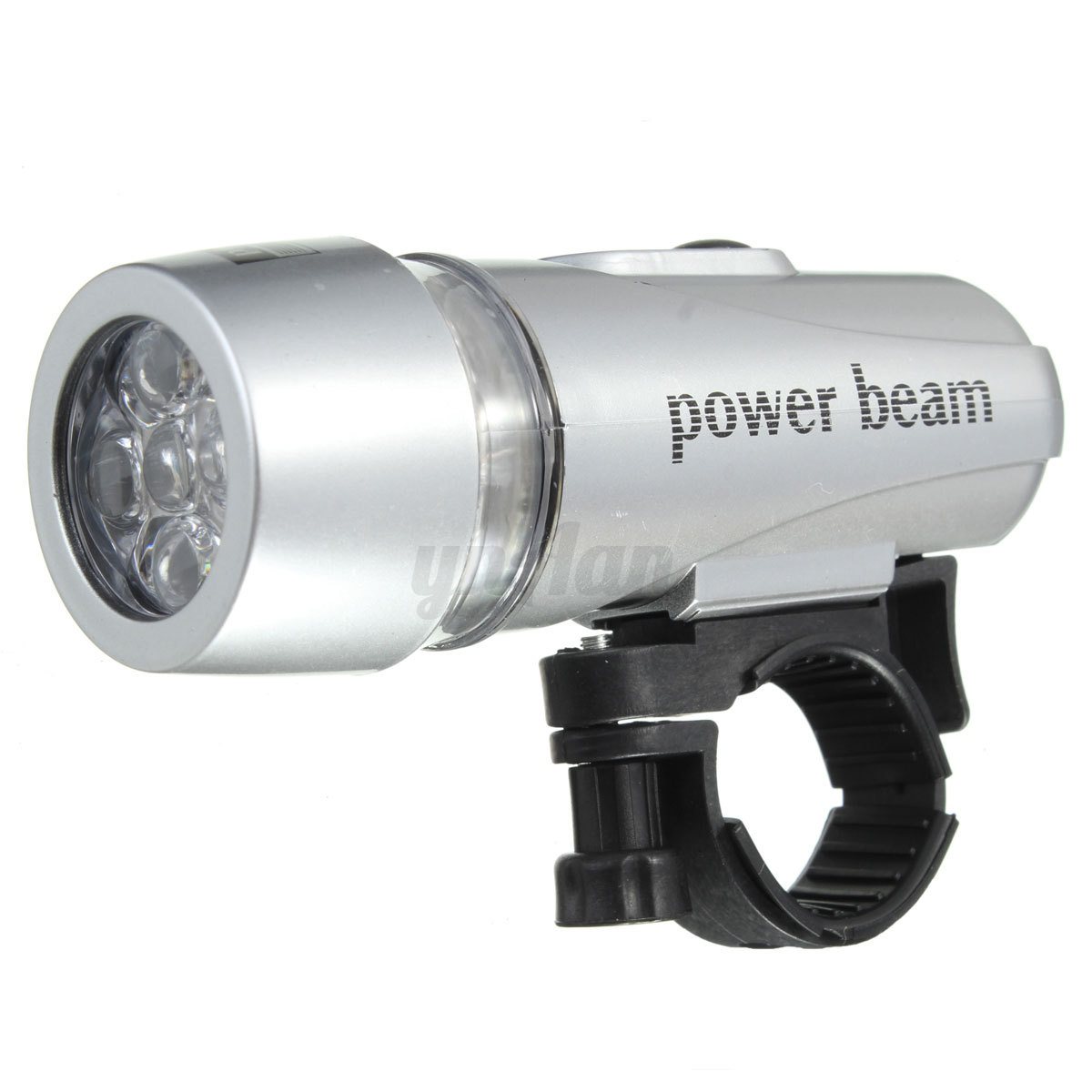 5 led bike bicycle cycling 2 flash mode power beam front wide beam bike light