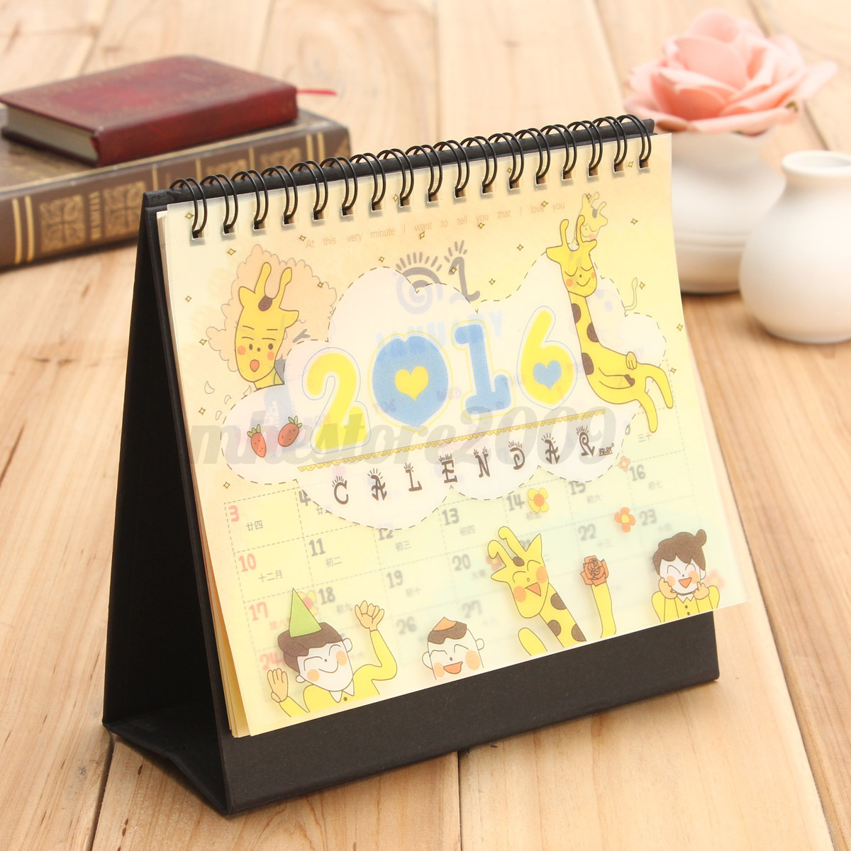Table Calendar 2016 : New cartoon calendar desk table office flip stand Table Calendar 2016 : New cartoon calendar desk table office flip stand