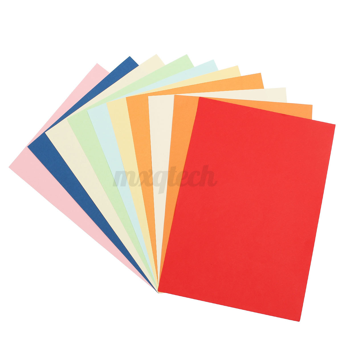 100 Sheets 10 Assorted Colors A4 Coloured Paper Craft Printer Copier