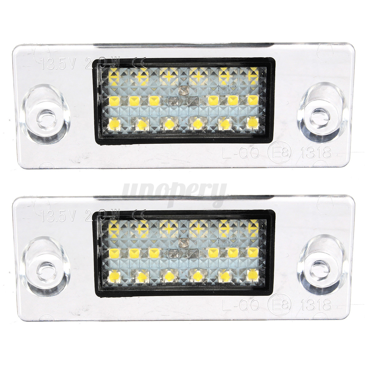 2x Error Free LED SMD License Number Plate Lights For Audi A4 S4 B5 98-01 White - Imagen 4 de 9
