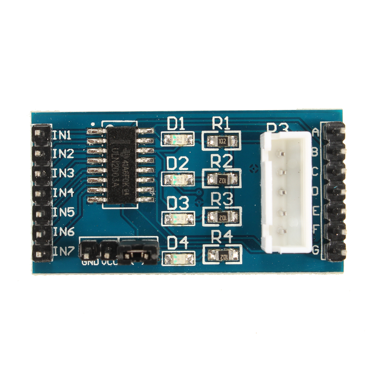 Uln driver module dc stepper motor test board for