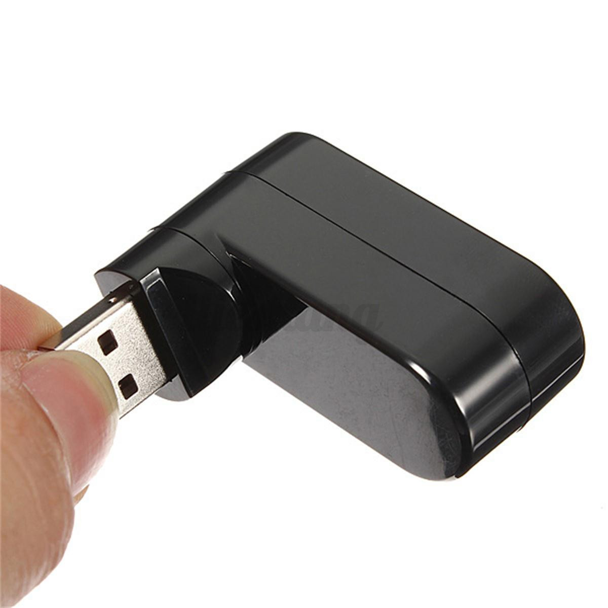 Mini 3 Port USB 2.0 Splitter Hub High Speed Expansion Adapter For Mac Win 7 XP - Picture 2 of 7