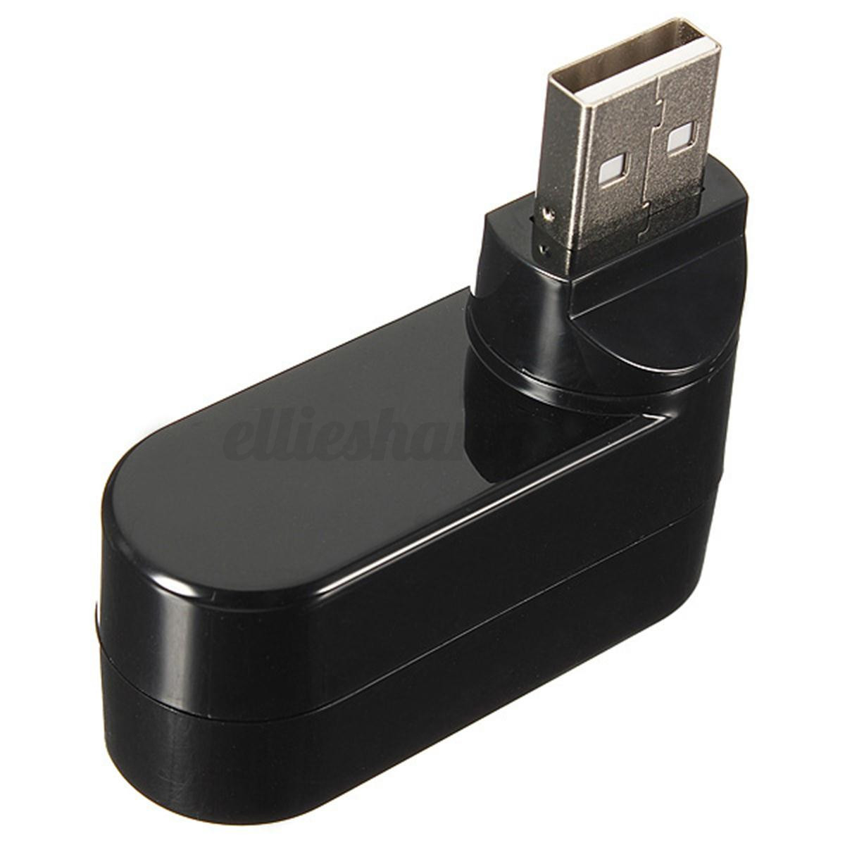 Mini 3 Port USB 2.0 Splitter Hub High Speed Expansion Adapter For Mac Win 7 XP - Picture 3 of 7