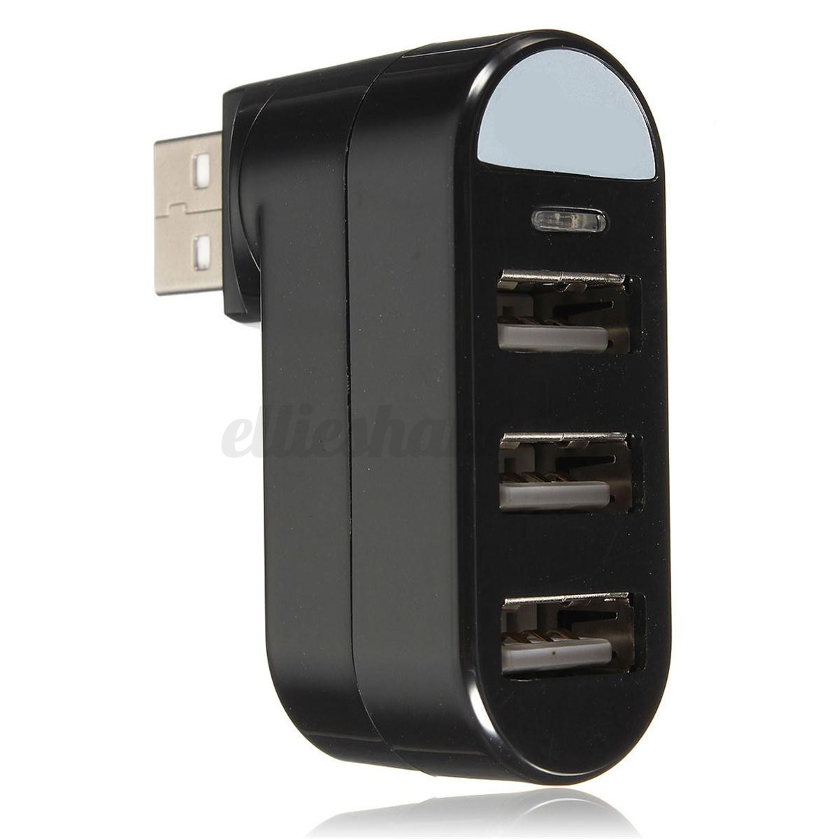 Mini 3 Port USB 2.0 Splitter Hub High Speed Expansion Adapter For Mac Win 7 XP